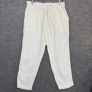 Madewell Lightestspun Beach Cover Up Pants Womens Medium Cream Lightweight